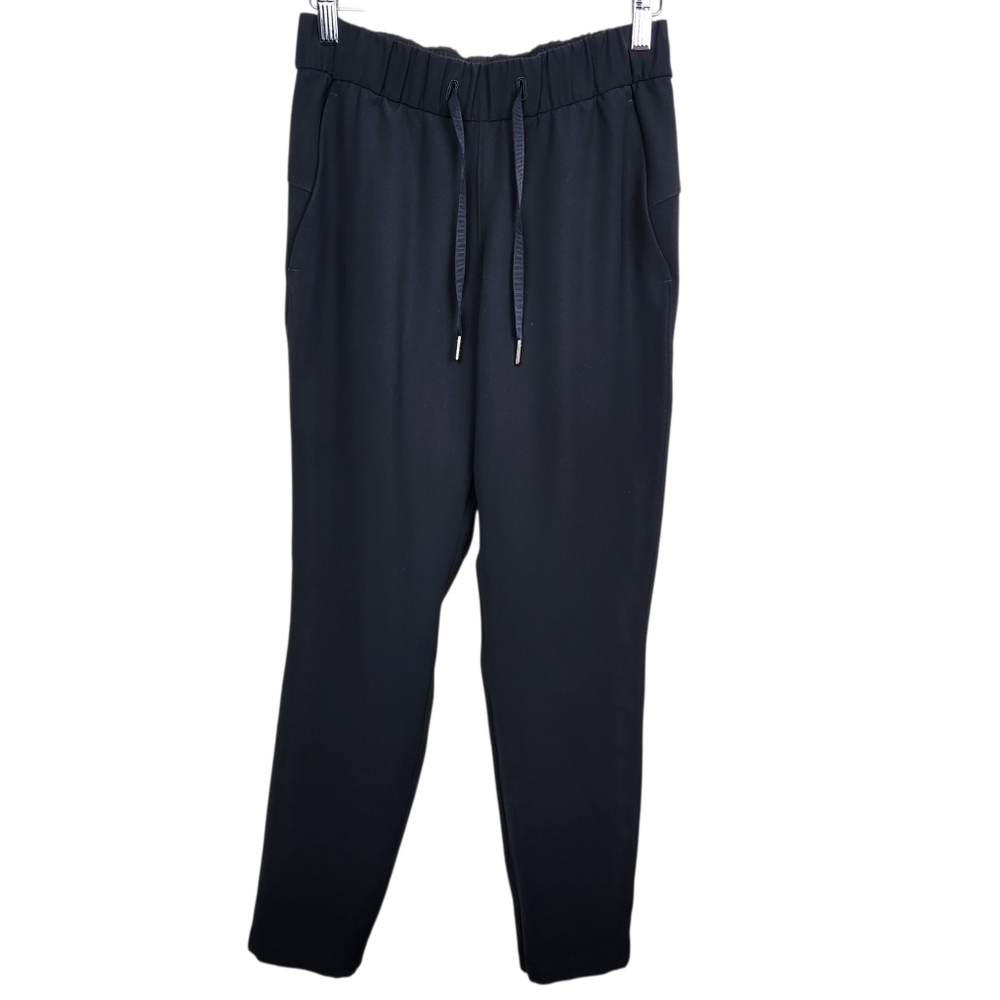 lululemon On The Fly LW5BPMS Comfy Black Stretch High Rise Pants Womens Size 4